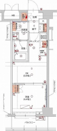 ハーモニーレジデンス神楽坂ヒルズsecondの物件間取画像